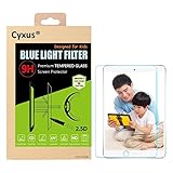 Cyxus Filter Harmful Blue Light [Anti Eye Strain] [Sleep Better] [Protect Children's Eyes] 9H Hardness Tempered Glass Screen Protector Compatible for Apple iPad mini 1/2/3,, Non-toxic, Shock-proof, Great for Kids