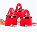 Homecube Christmas Candy Bag Santa Pants Gift and Treat Bags with Handle Portable Candy Gift Baskets Gift Wrap for Wedding, Pack of 6(7