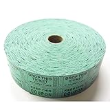 Two (2) Rolls of Two-part Green Double Roll Raffle Tickets Totaling 4,000 Tickets