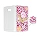 Spritech(TM) 3D Handmade Bling Pink Samsung S6 Edge+ Diamond Design Case Luxury PU Leather Wallet Case Flip Cover with Card Slots and Stand Feature for Samsung Galaxy S6 Edge Plus