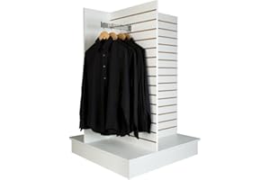 Econoco - Four Way Slatwall Merchandiser, White - WDSWP36WH