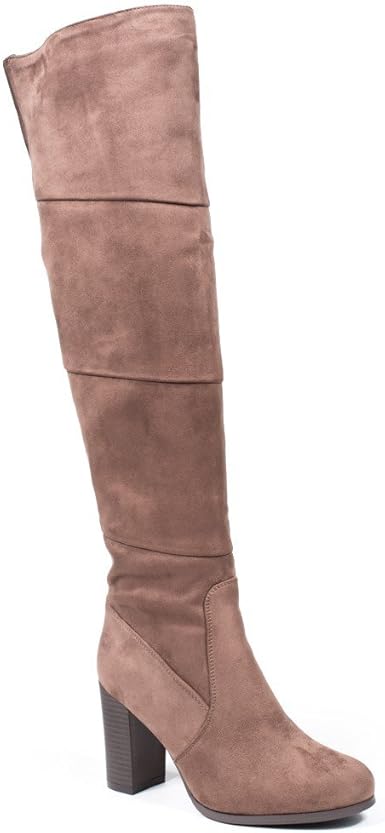 Cuissarde elastique en daim Clearance