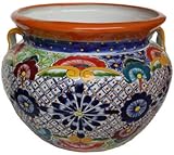 Fine Crafts Imports Small Multicolor Talavera Ceramic Pot