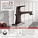 Delta Faucet Ashlyn Bronze Bathroom Faucet, Single Hole Bathroom Faucet, Single Handle, Diamond Seal Technology, Metal Drain Assembly, Venetian Bronze 564-RBMPU-DST