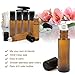 Pack of 6, 10ml Amber Glass Roll On Bottles With Stainless Steel Roller Ball for Essential Oil, Aromatherapy by Mavogel - 3 Extra Stainless Steel Ball and 1 Essential Oils Opener Included
