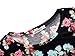 HUHOT Women Short Sleeve Round Neck Summer Casual Flared Midi Dress (Medium, Red Peony)