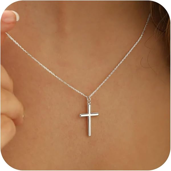 Amazon.com: PAVOI Rhodium Plated Cubic Zirconia Cross