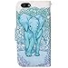 iPhone 5S Case, Speedtek Elephant Pattern Premium PU Leather Wallet Flip Protective Skin Case with Magnetic Closure for Apple iPhone 5 5G (2012) & iPhone 5S (2013)
