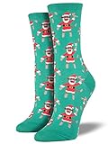 Socksmith Women's Santa Monkey Crew Socks