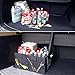 EZOWare Trunk Organizer Cargo Trunk Collapsable Storage Container Bin Box with Handle for Minivan, Vans, Cars, SUV Rear or Backseat - Black