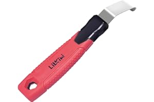 LitKiwi Vinyl Siding Removal Tool,Straight Non-Slip Grip Handled,Silicone Protective Handled,for Installation and Repair Vinyl Sidings Without Damaging Siding,Siding Zipper Tool-Red