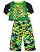 Teenage Mutant Ninja Turtles - Little Boys Long Sleeve Fleece Turtle Pajamas, Green, Black 38240-2T
