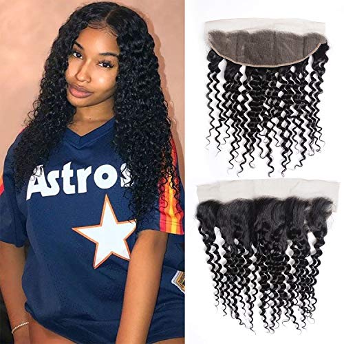Deep-Wave-Lace-Frontal-13x4-Free-Part-10-inch-100-Unprocessed-Virgin-Brazilian-Deep-Curly-Human-Hair-Lace-Frontal-Natural-Black
