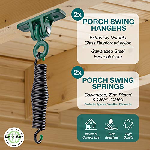 SwingMate Porch Swing Hanging Kit 750 Lbs Capacity, with HeavyDuty
