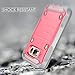 E LV Case for Galaxy S7 Case Hybrid Armor Protection Defender Case Cover with Built-in Screen Protector for Samsung Galaxy S7 - [RED Melon/Grey]