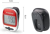 Pingko Walking Pedometer Step Counter Calorie Calculator Red view 4