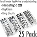 Heat Cable Roof Clip for Securing Ice Dam Heat Tape and Heat Cable to Roofs (25 Pack) (Aluminum)