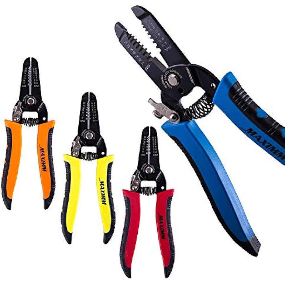 Cable Electrical Wire Stripper, Cutter Plier, 4 Pack MultiFunction