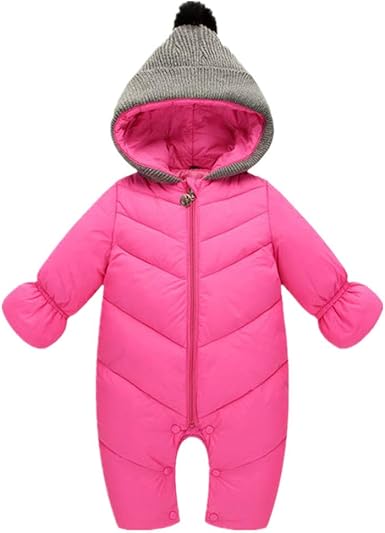 baby girl footless snowsuit