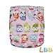LBB Baby Cloth Diapers With 2 Inserts One Size Pocket Diapers, Pink Owl Printed