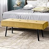 Comfy to go Entryway Bench - Yellow Bench for