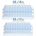 Test Tube Rack， HNYYZL 2 Pack 50 Hole Detachable Plastic Test Tube Rack for 13mm& 16mm Test Tubes