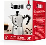 Bialetti Moka Express 1 Cup Aluminium Stovetop Coffee Maker Silver view 5