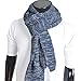 Classic Men Women Two-tone Knit Winter Scarf Oversize E5001