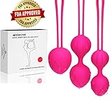 Kegel Ben Wa Balls for Beginners & Advanced Tightening - Doctor Recommended for Strengthen & Tighten Bladder Control & Vaginal Pelvic Floor Kegel Exercise Weights Training for Women