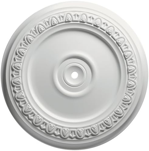 Focal Point 83318F18-Inch Egg and Dart Medallion 18 5/8-Inch by 18 5/8-Inch by 1 1/8-Inch Focal Finish, F Imperial Gold