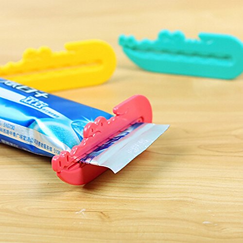 Saying 3-Pack Creative Crocodile-Shaped Toothpaste Squeezer Tooth Paste Cleanser Extruder Paint Tube Wringer for Artist, Hair Salon, Painter, Random Colors - Thumbnail 3