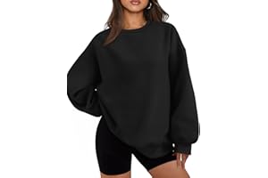 EFAN Womens Oversized Sweatshirts Hoodies Fleece Crewneck Sweaters Casual Tops Comfy Fall Fashion Outfits Winter Clothes 2025