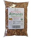 Jiva Organics Raw Unpasteurized Organic Almonds (Sproutable) 2 Pound Bag