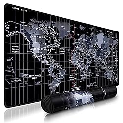 Blue Leopard Large Gaming Mouse pad Space Wide Full