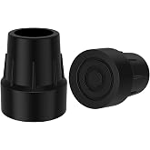 supregear Cane Tips 1 inch, Heavy Duty 1 Inch Walking Cane Tips Replacement of Rubber Tips 25mm/1", 2-Pack