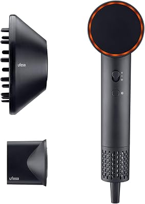 Secador de essência de plasma iónico, sensor de temperatura, motor de 110.000 rpm, gerador de iões, elimina o frisso, acessórios magnéticos, 2 velocidades 2 temperaturas, ar frio, ultrasilencioso