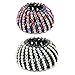 Yeshan Rhinestone Expandable Ponytail Holder Multicolor Elegant New Hairpins Clip Women's Hair styles Girl Bird Nest Hair Clip,Pack of 2