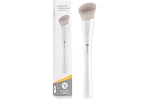 KINGMAS Angled Foundation Brush Concealer Brush, Kabuki Makeup Brush for Liquid, Blending, Cream, Powder, Blush Buffing Stipp