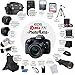 Canon EOS Rebel T7i DSLR Camera + Canon EF-S 18-55mm IS STM Lens + Canon EF 75-300mm III Lens + Wide Angle & Telephoto Lens + Telephoto 500mm f/8.0 (Long) + 64GB Card + Slave Flash + Valued Bundle