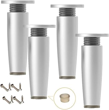 Set Mit 4 Metallmöbelbeinen, Verstellbaren Schrankbeinen