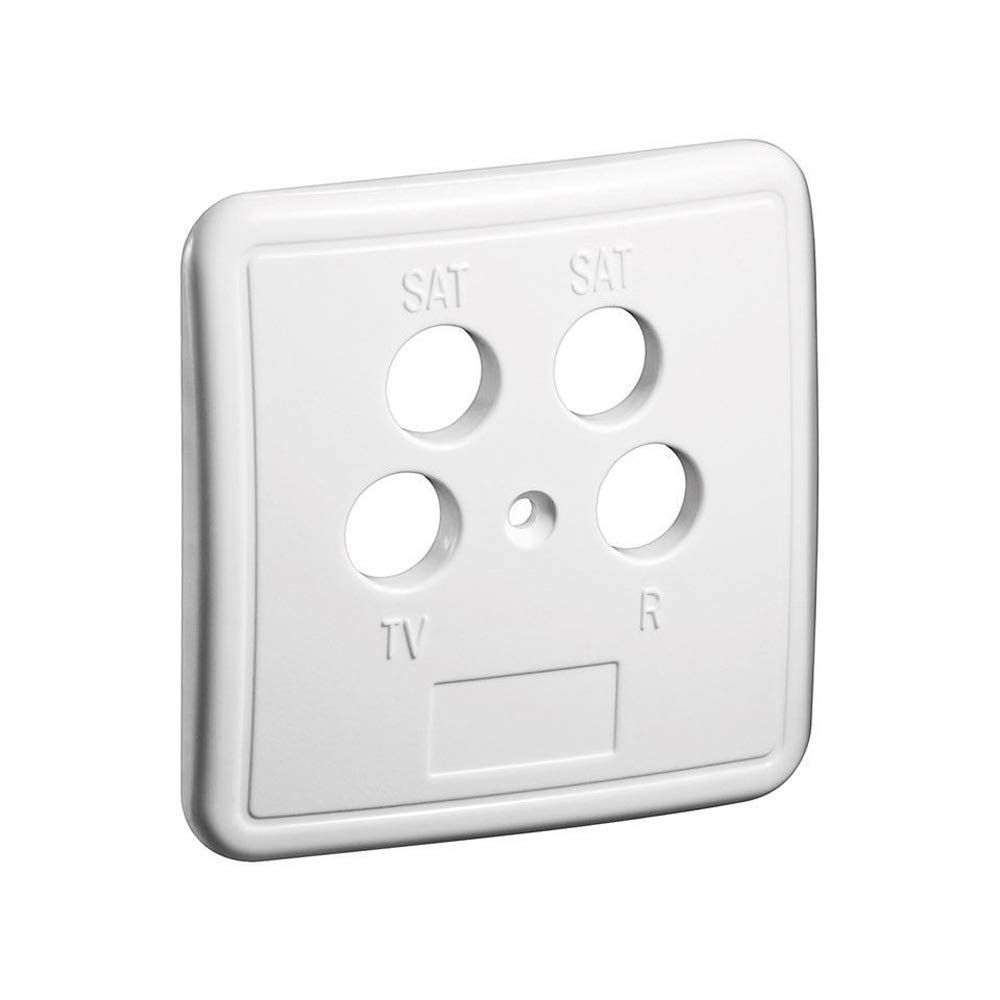 Goobay 67052 4 Holes Cover Plate for Antenna Wall Socket