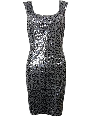 Guess LA Women's Lori Cap Sleeve Sequined Dress