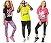 Zumba Activewear Fitness Unisex Workout Tops Comfy Athletic Sleeve Black Tee
