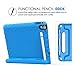 MoKo Case Fit iPad Pro 9.7 - Kids Friendly Shock Proof Convertible Handle Light Weight Super Protective Stand Cover Case with Apple Pencil Holder Fit Apple iPad Pro 9.7 Inch 2016 Release Tablet, Blue