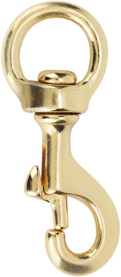 Brass Lobster Clasps Swivel Trigger Hook High Strength Pet Leash Rope Clip Cat Dog Traction Leash Clips, Gold