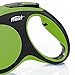 FLEXI New Comfort Retractable Dog Leash (Tape), 16 ft, Medium, Green, Green (CF20T5.250.G)