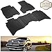 KIWI MASTER Floor Mats for 2009-2018 Dodge Ram 1500/2500/3500 Crew Cab, 2019-2024 Ram 1500 Classic Crew Cab All Weather Mat TPE Front & Rear 2 Row Slush Liners Set