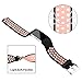 Vancle Bands for Fitbit Charge 2, Adjustable Soft Silicone Replacement Bands Sports Accessories Straps for Fit bit Charge 2 Heart Rate Fitness Tracker (Black/Blush Pink)
