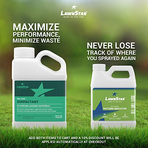 Blue Spray Pattern Indicator (Makes 320 Gallons) - Premium, Professional Ultra Concentrated Dye - Multipurpose, Highly Visible Formulation Prime For Marking Herbicides, Weed, Fertilizer, Turf (32 OZ)