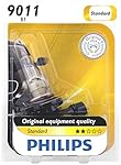 Philips 9011 HIR Standard Halogen Replacement Headlight Bulb, 1 Pack